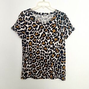 J. Crew Vintage Cotton T-shirt Leopard print